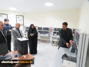 بازدید دکتر صالحی عمران از دانشکده شهید شمسی پور