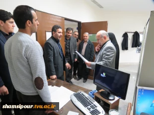 بازدید دکتر صالحی عمران از دانشکده شهید شمسی پور