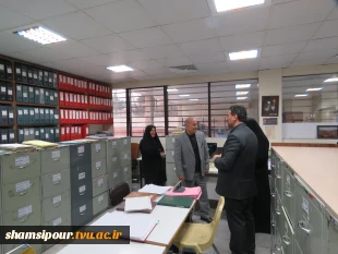 بازدید دکتر صالحی عمران از دانشکده شهید شمسی پور