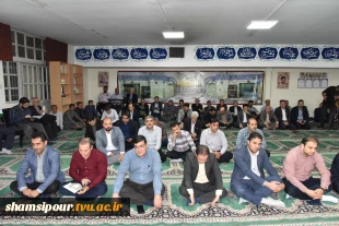 در دانشگاه ملی مهارت برگزار شد :  مراسم سوگواری به مناسبت چهلمین روز شهادت رئیس جمهور مردمی و همراهان ایشان
 15