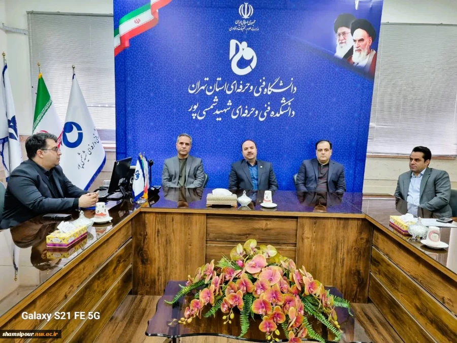 بازدید سرپرست معاونت پژوهشی به همراه مدیران کل پژوهش و فناوری دانشگاه ملی مهارت از دانشکده شهید شمسی پور 3