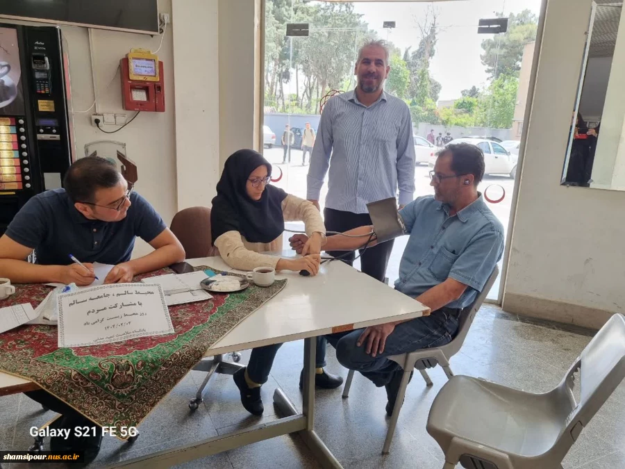 برگزاری تست غربالگری فشارخون و دیابت به مناسبت هفته سلامت در دانشکده شهید شمسی‌پور 7