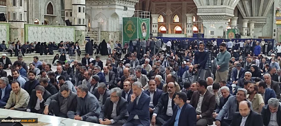تجدید میثاق  دانشگاهیان دانشگاه ملی مهارت دانشکده شهسد شمسی پور با آرمان‌های امام راحل (ره) و تجدید عهد با مقام معظم رهبری (مد ظله العالی)  4