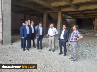 بازدید رئیس دانشگاه ملی مهارت از پروژه در حال ساخت آموزشکده دختران کاشان 2