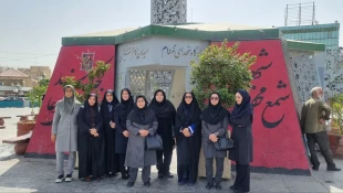 تجدید میثاق با آرمان‌های شهدا و عطرافشانی مزار شهدای گمنام  5