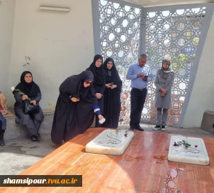 تجدید میثاق با آرمان‌های شهدا و عطرافشانی مزار شهدای گمنام  10