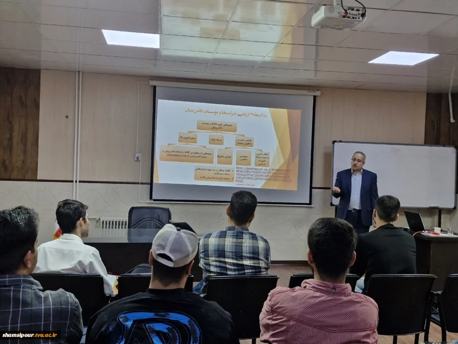 برگزاری کارگاه تخصصی «چرا و چگونه دانش‌بنیان شویم» در دانشکده شهید شمسی‌پور  3