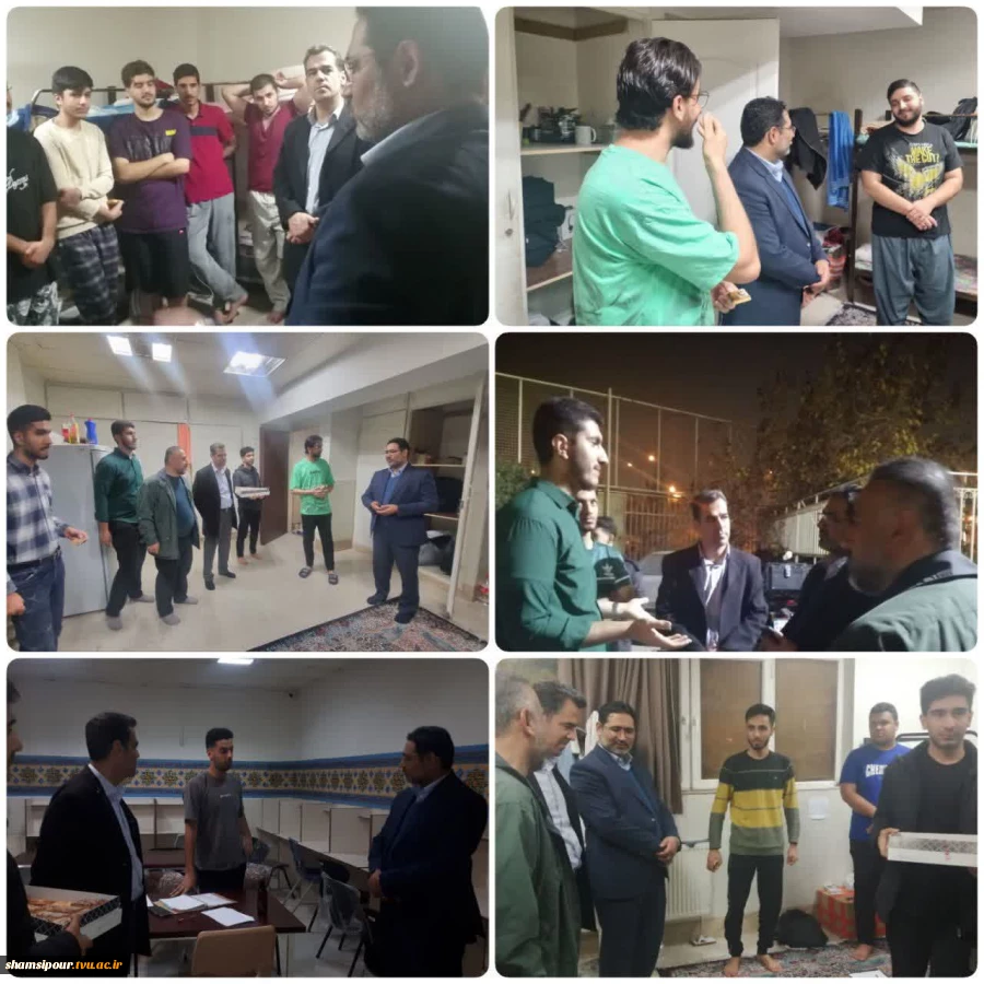 بازدید معاون فرهنگی و دانشجویی دانشگاه ملی مهارت از خوابگاه به مناسبت روز دانشجو 2