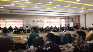 بازدید انجمن علمی دانشکده شمسی‌پور از برنامه‌های انجمن علمی دانشکده شریعتی 3