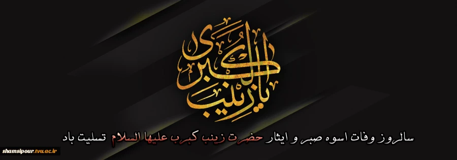 ما جمله به تون چشم شفاعت داریم
ای شافعه ی روز قیمات، زینب 2