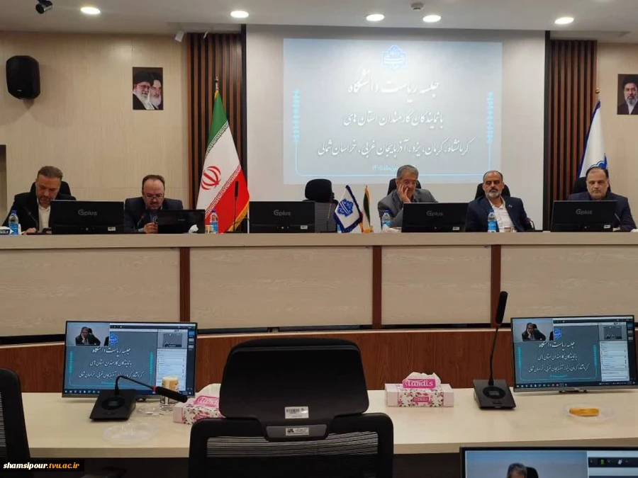 دومین جلسه برخط رئیس دانشگاه ملی مهارت با نماینده‌های کارمندان در استان‌های استان‌های خراسان شمالی، کرمان، یزد، آذربایجان غربی و کرمانشاه 3