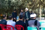 آیین بدرقه کاروان‌های دانشجویی دانشگاه ملی مهارت استان تهران به مقصد پیاده‌روی اربعین حسینی با حضور مسئولان دانشگاه 2