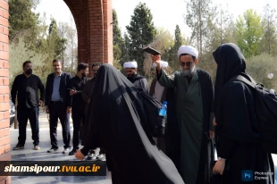 آیین بدرقه کاروان‌های دانشجویی دانشگاه ملی مهارت استان تهران به مقصد پیاده‌روی اربعین حسینی با حضور مسئولان دانشگاه 4