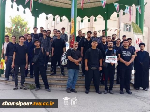 آیین بدرقه کاروان‌های دانشجویی دانشگاه ملی مهارت استان تهران به مقصد پیاده‌روی اربعین حسینی با حضور مسئولان دانشگاه 10