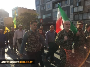 حضور پرشور دانشگاهیان دانشگاه ملی مهارت در رزمایش ۳۱۳ هزار نفری جان فدایان تهران 8