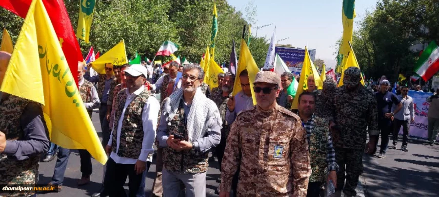 حضور پرشور دانشگاهیان دانشگاه ملی مهارت در رزمایش ۳۱۳ هزار نفری جان فدایان تهران 13