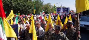 حضور پرشور دانشگاهیان دانشگاه ملی مهارت در رزمایش ۳۱۳ هزار نفری جان فدایان تهران 17