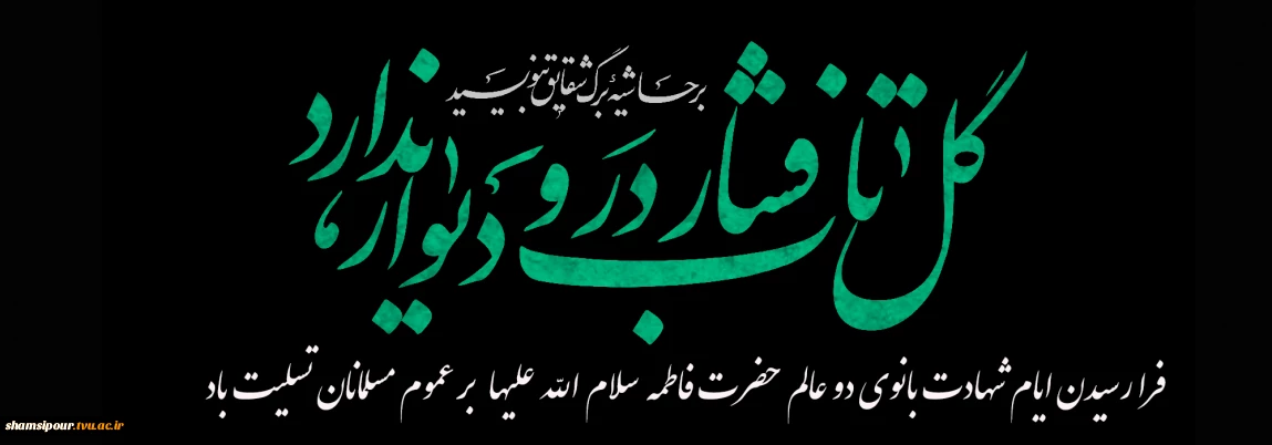 فاطِمَه بَضْعَهٌ مِنّی یؤلِمُها ما یؤْلِمُنِی وَیسَرُّنِی ما یسُرُّها
فاطمه پاره تن من است ، هر چه او را بیازارد مرا آزرده است ، وهرچه او را مسرور گرداند مرا مسرور کرده است